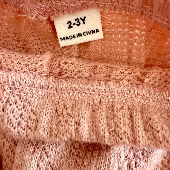 Pink Knit Two-Piece Set - Cable Texture - Picture 7 of 7